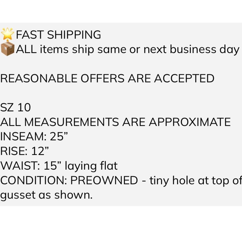 Waverly Grey Pants w Pockets 10 Blue White Stripe Wide Leg Casual Cropped Rayon - Picture 3 of 10